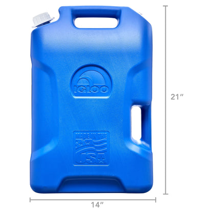 6 Gallon Camping Water Storage Container, Blue