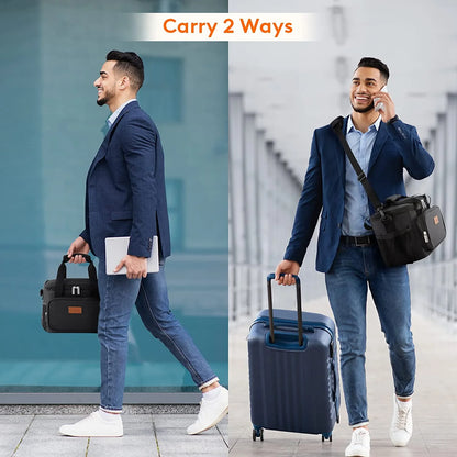 Large Soft Cooler Lunch Bag, Insulated Lunch Box, Cooling Tote for Adult, Men, Women, Picnic, Hiking, Beach, Leakproof, Waterproof, Lightweight, 12-Can (8.5L) , Black