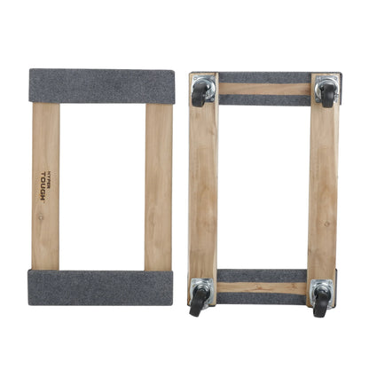 30-Inch Wooden Moving Dolly, 660-Lb Capacity, Dollies, 4 Caster Wheels