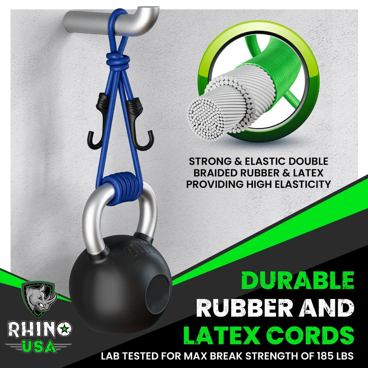 Bungee Cords with Hooks - Heavy Duty Outdoor 28Pc Assortment with 4 Free Tarp Clips